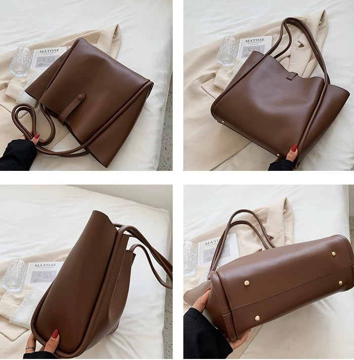 Leather tote bags